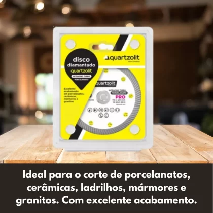 DISCO DIAMANTADO FINO PORCELANATO-QUARTZOLIT