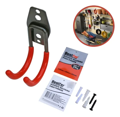 SUPORTE MULTIUSO PARA PAREDE 110MMX60MM-BESTFER