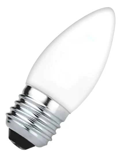 LAMPADA VELA LISA LEITOSA 25W E27 127V-KIAN
