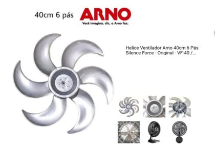 HELICE COMPATIVEL COM VENTILADOR ARNO 40CM 6 PAS