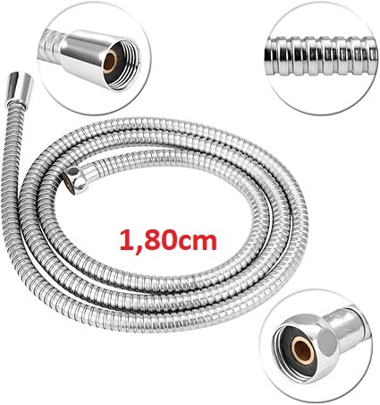 ENGATE FLEXIVEL INOX PARA DUCHA HIGIENICA COM 1.80CM-BLUKIT