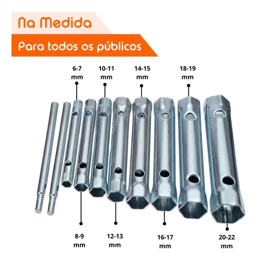 JOGO CHAVE DE VELA COM 6 PECAS-BESTFER - Imagem 2