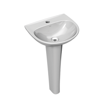 LAVATORIO COM COLUNA WAY CINZA-LORENZETTI