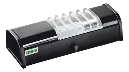 LUMINARIA COMPACTA TA6 COM SOQUETE E27 PRETA-TASCHIBRA