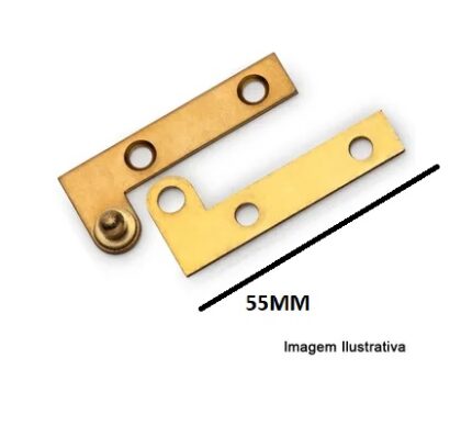 PIVOT CURVO PARA MOVEIS 55MM COM 2