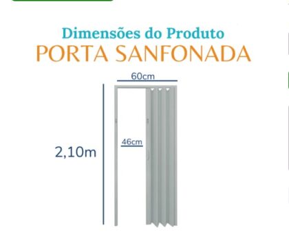 PORTA SANFONADA 60CMX2.10CM-VINILPLAST