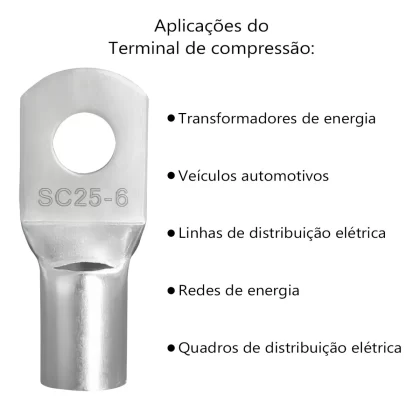 TERMINAL COMPRESSAO FURO 6MM-G20