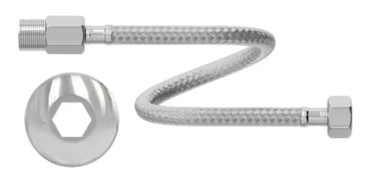 ENGATE FLEXIVEL 60CM INOX MACHO/FEMEA 1/2-CENSI