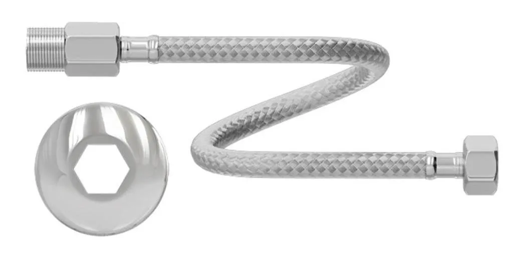 ENGATE FLEXIVEL 60CM INOX MACHO/FEMEA 1/2-CENSI