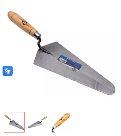 COLHER DE PEDREIRO N10 CANTO RETO-BRASFORT