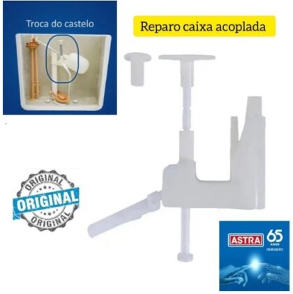 CONJUNTO CASTELO ACIONAMENTO CAIXA ACOPLADA-ASTRA