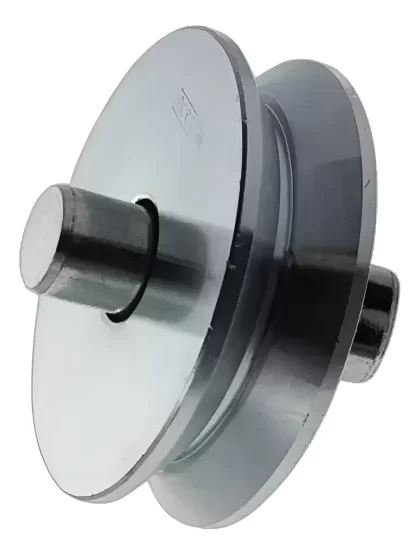 ROLDANA 1.1/2 COM EIXO E ROLAMENTO