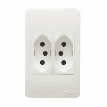 2 TOMADAS 2P+T 20A/250V DISTANCIADAS EXTERNA-FAME