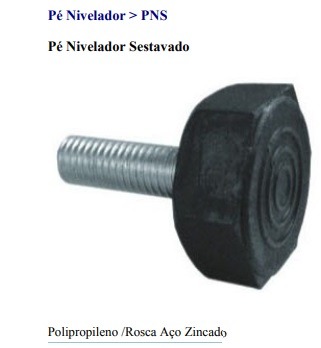 PE NIVELADOR DE 1/4 COM 2-RODIZIO KMB