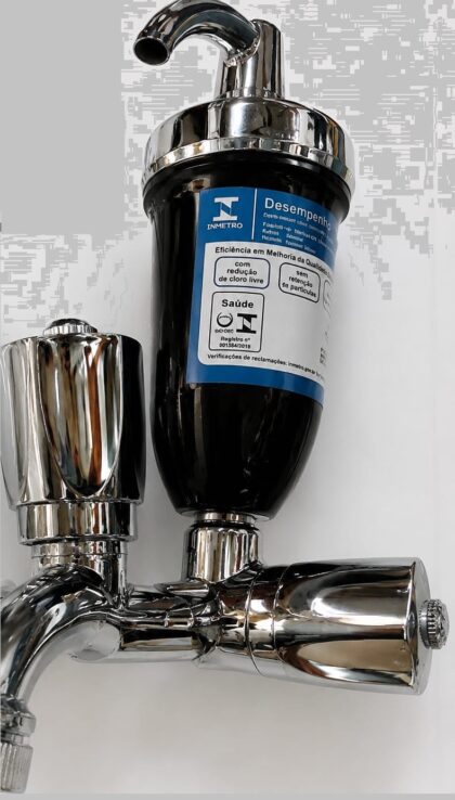 PURIFICADOR DE AGUA TORNEIRA FIXA PRETO/CROMADA-WHILCLA