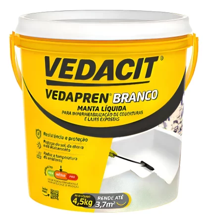 MANTA LIQUIDA BRANCA 4.5KG VEDAPREN-VEDACIT