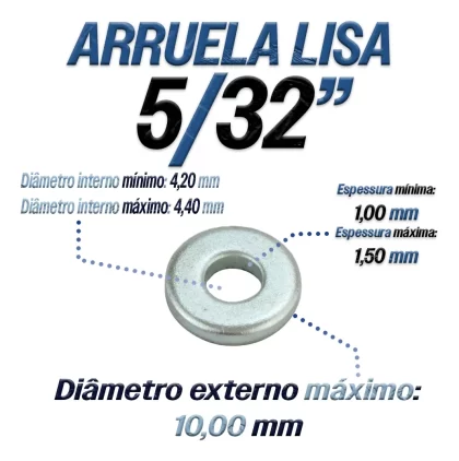 ARRUELA LISA 5/32 KG