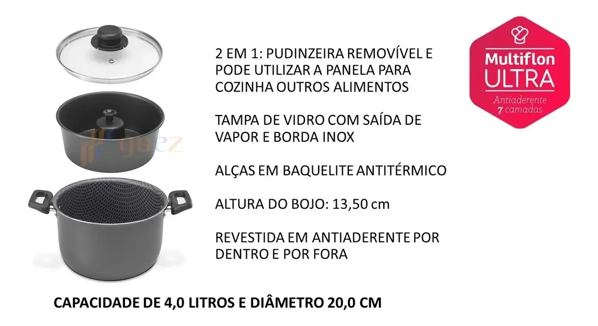CACAROLA 2 EM 1 BANHO MARIA-MULTIFLON