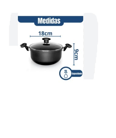 CACAROLA N18 GOURMET TAMPA DE VIDRO-MULTIFLON