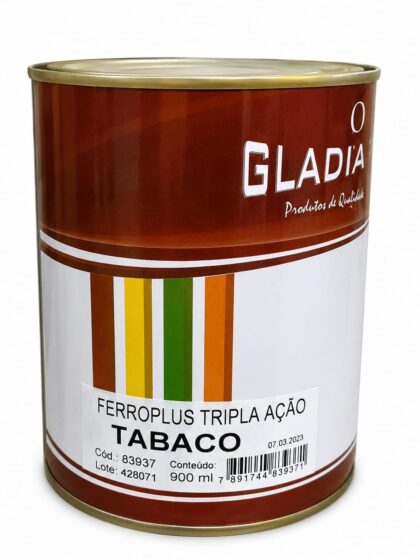FERROPLUS TRIPLA ACAO 900ML TABACO-GLADIADOR