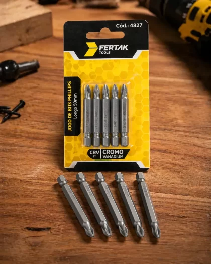 JOGO DE BITS PHILLIPS 50MM-FERTAK