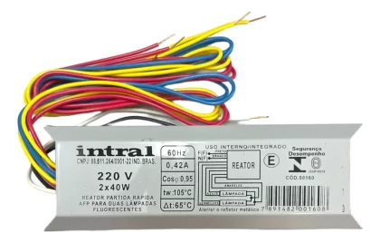 REATOR COM PARTIDA RAPIDA 2X40W 220V-INTRAL
