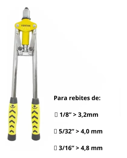 ALICATE REBITADOR TIPO ALAVANCA 17POL-FERTAK