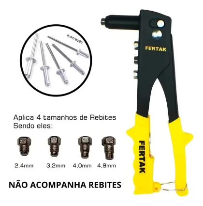 ALICATE REBITADOR 10POL-FERTAK