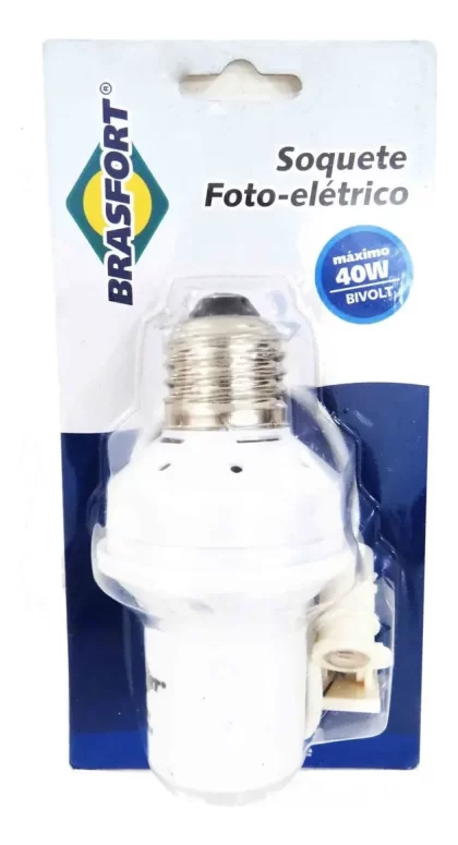 SOQUETE FOTO ELETRICA E27 40W-BRASFORT