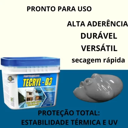 TECRYL D3 CINZA 4KG-TECRYL