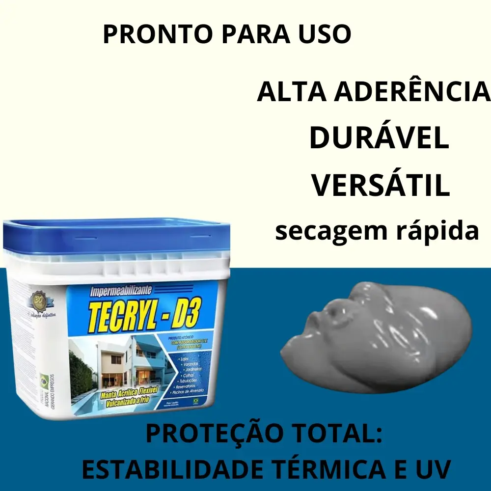 TECRYL D3 CINZA 4KG-TECRYL