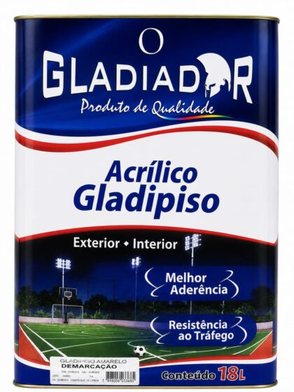 Tinta Para Piso Amarelo Demarcacao 18lt Gladipiso-Gladiador