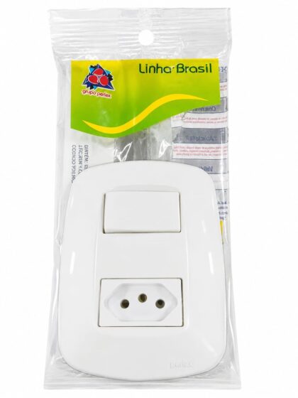 INTERRUPTOR COM TOMADA 20A LINHA BRASIL-PERLEX