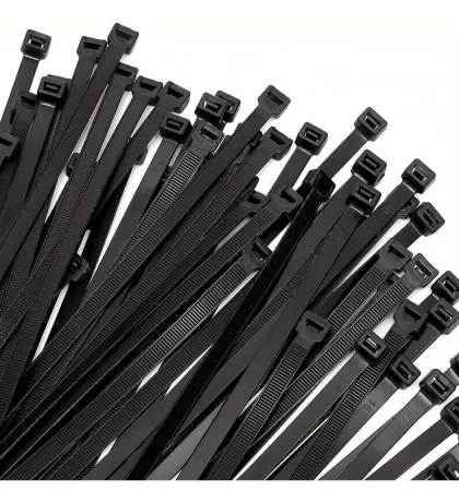 ABRACADEIRA DE NYLON 2,5X100MM PRETA COM 100 UNIDADES-FERTAK