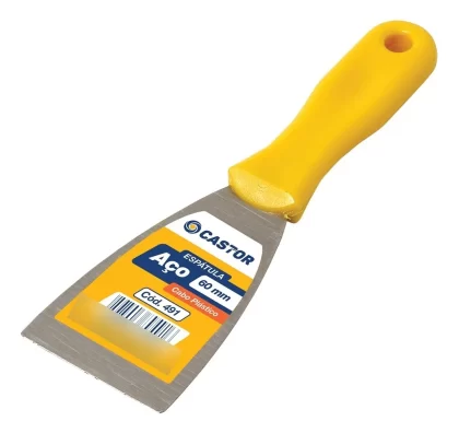 ESPATULA ACO COM CABO PLASTICO 6CM-CASTOR