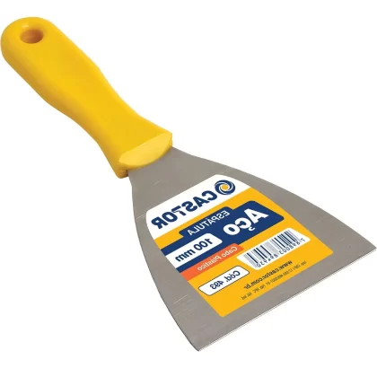 ESPATULA ACO 10CM COM CABO PLASTICO-CASTOR