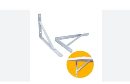 SUPORTE PARA PRATELEIRA 15CM LEVE BRANCO-HAYNER