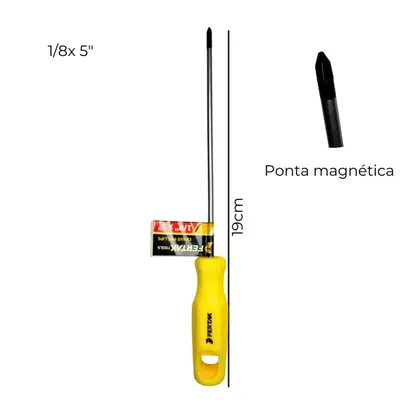 CHAVE PHILLIPS 1/8X5-FERTAK