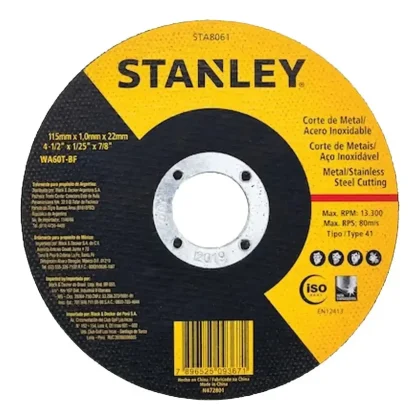 DISCO ACO INOX 115X1.0X22MM-STANLEY