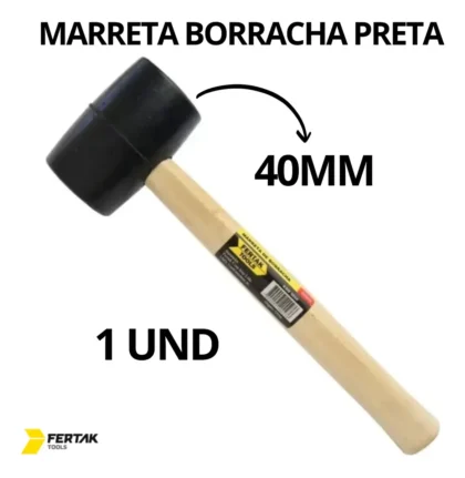 MARTELO DE BORRACHA 40MM-FERTAK