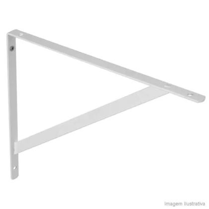 SUPORTE PARA PRATELEIRA 25CM LEVE BRANCA-HAYNER