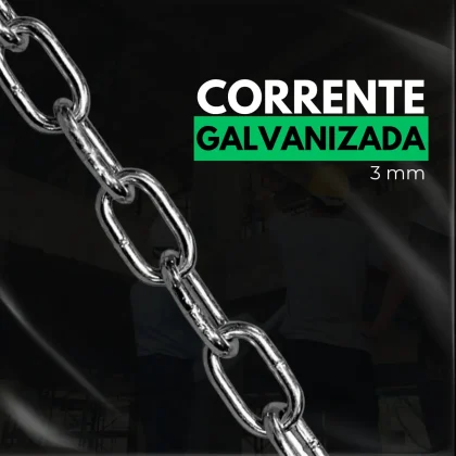 CORRENTE SOLDADA ZINCADA 3MM