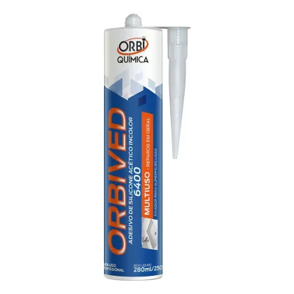 ADESIVO DE SILICONE ACETICO INCOLOR 250GR-ORBIQUIMICA