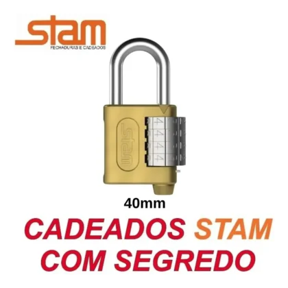 CADEADO SEGREDO 40MM-STAM