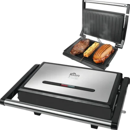 GRILL PANINI 1200W PRETO 127V-KIAN