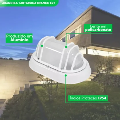 TARTARUGA SUPREMA E27 NOBRE BRANCA-TASCHIBRA