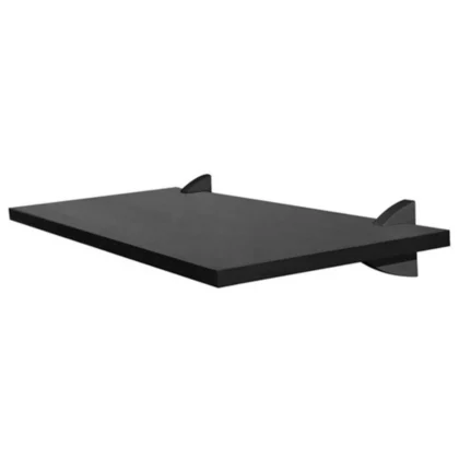 PRATELEIRA 60X25CM PRETA COM SUPORTE-BRASFORMA