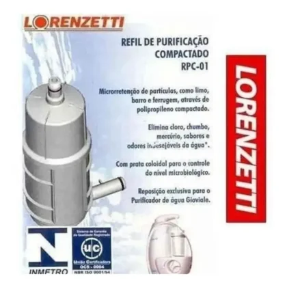 REFIL DE PURIFICACAO GIOVALE RPC-01-LORENZETTI