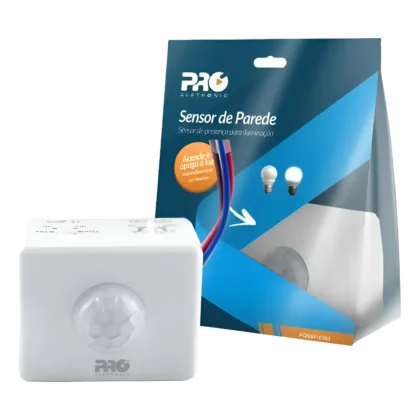 SENSOR DE PRESENCA SOBREPOR PAREDE 360-PRO ELETRONIC