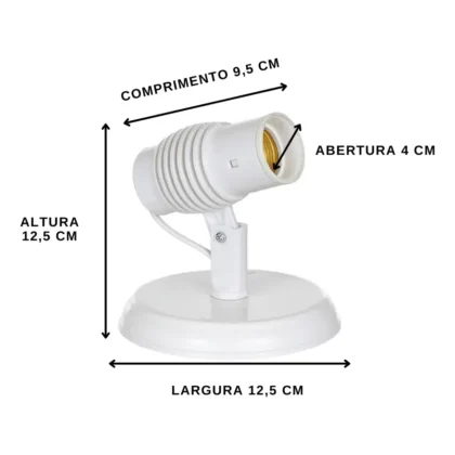 SPOT POPYLUX PARA 1 LAMPADA BRANCO-EXTRALUZ